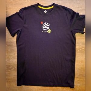 Curry Under Armour "Give 3's a Chance" logo black shirt size medium